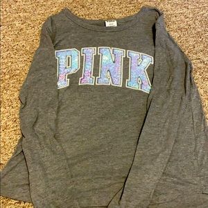 Victoria’s Secret pink gray long sleeve shirt